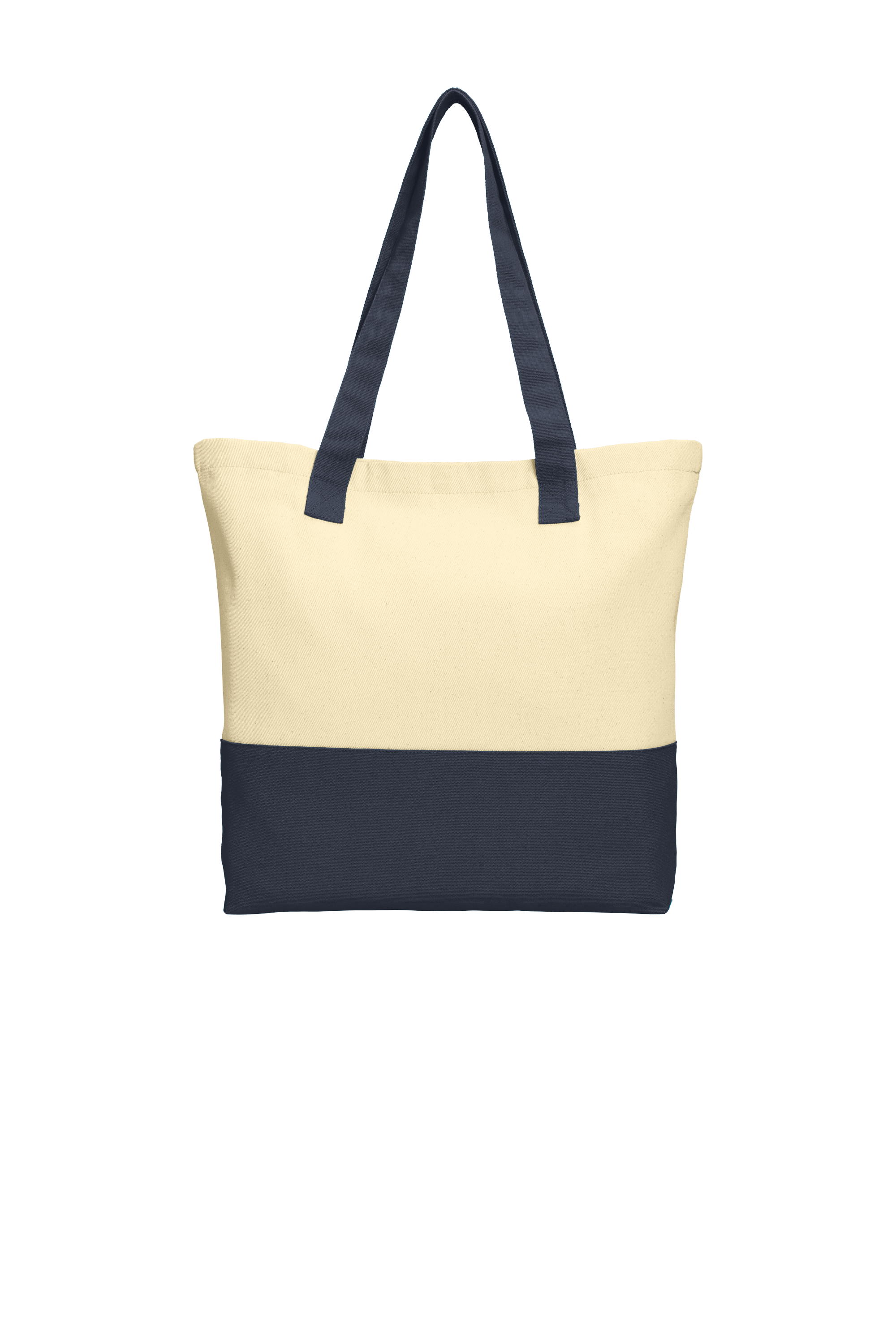 Custom Embroidery Port Authority Colorblock Cotton Tote. BG414