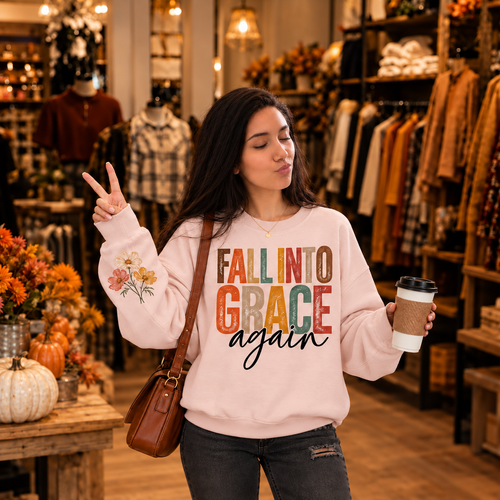 Fall Into Grace Again Crewneck Sweatshirt