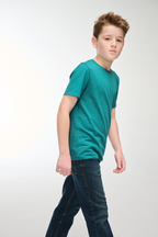 Custom Embroidery District Youth Perfect Blend CVC Tee DT108Y