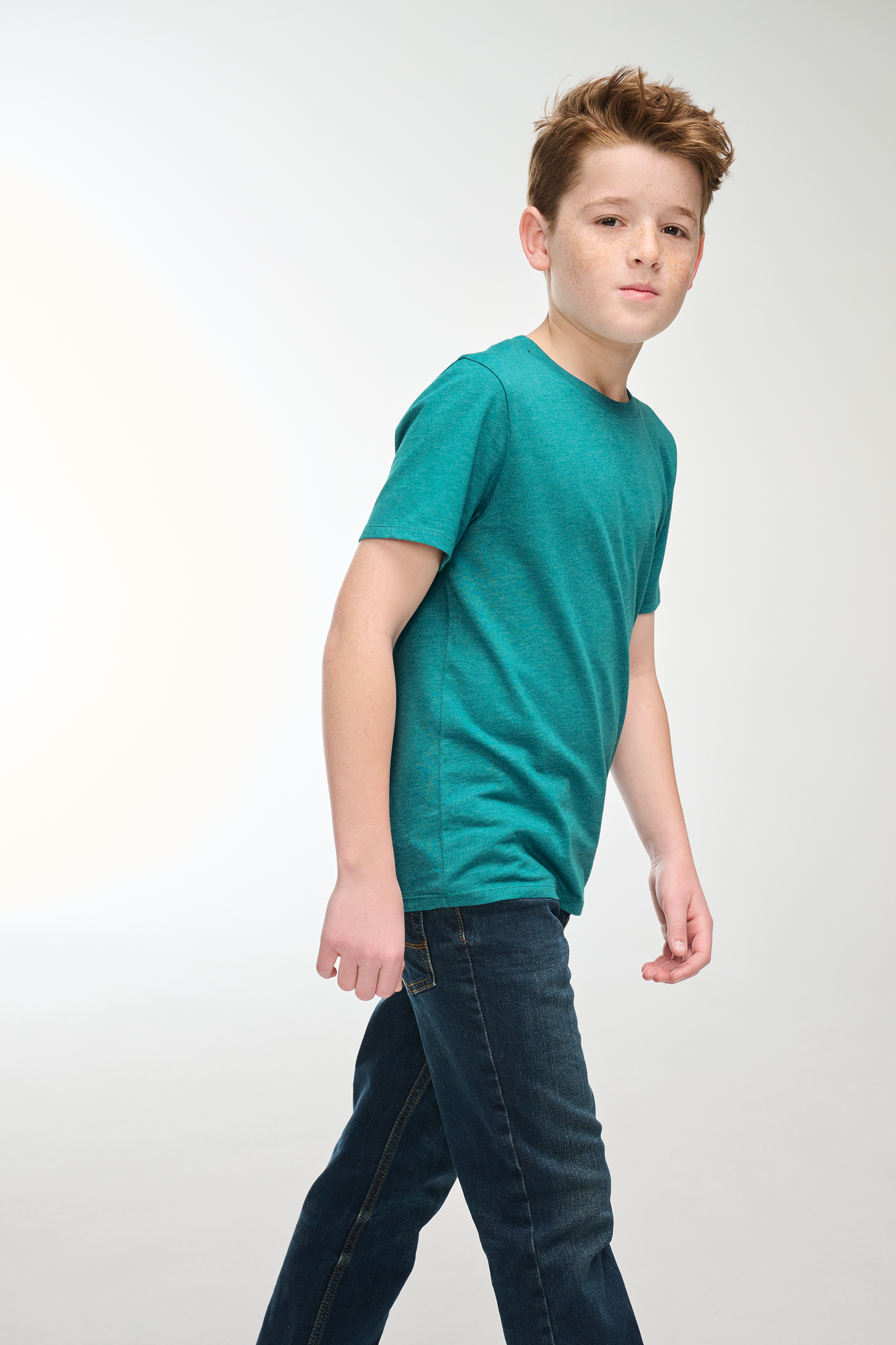 Custom Embroidery District Youth Perfect Blend CVC Tee DT108Y