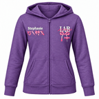 Personalized Phlebotomist Embroidered Zip-Up Hoodie