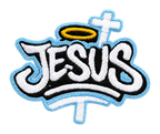Jesus Embroidered Adhesive Patch