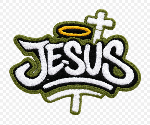Jesus Embroidered Iron-On Patch
