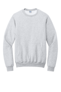 Custom Embroidery Port & Co Core Fleece Crewneck Pocket Sweatshirt PC78PKT