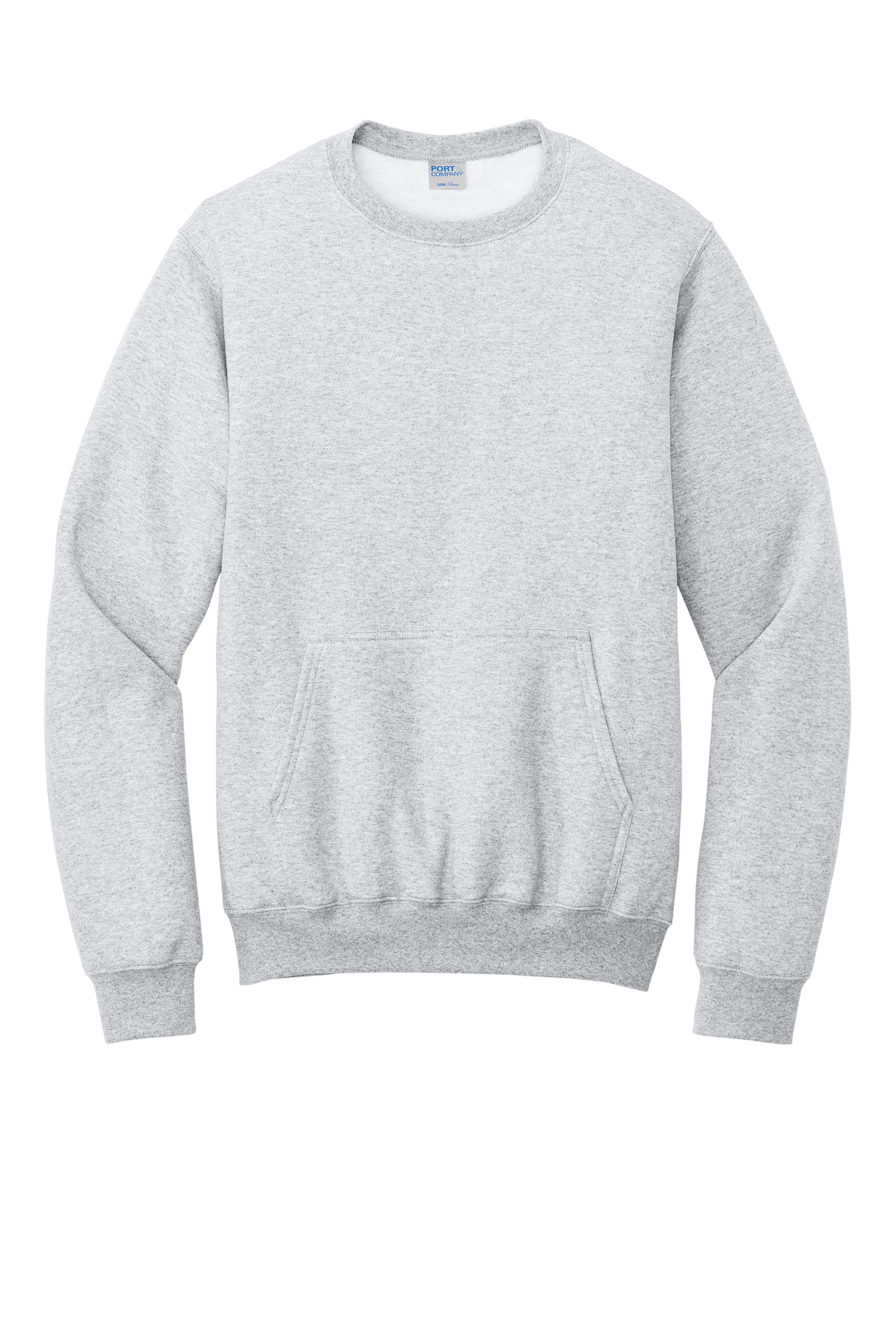 Custom DTF Port & Co Core Fleece Crewneck Pocket Sweatshirt PC78PKT