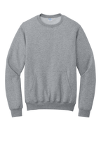 Custom Embroidery Port & Co Core Fleece Crewneck Pocket Sweatshirt PC78PKT