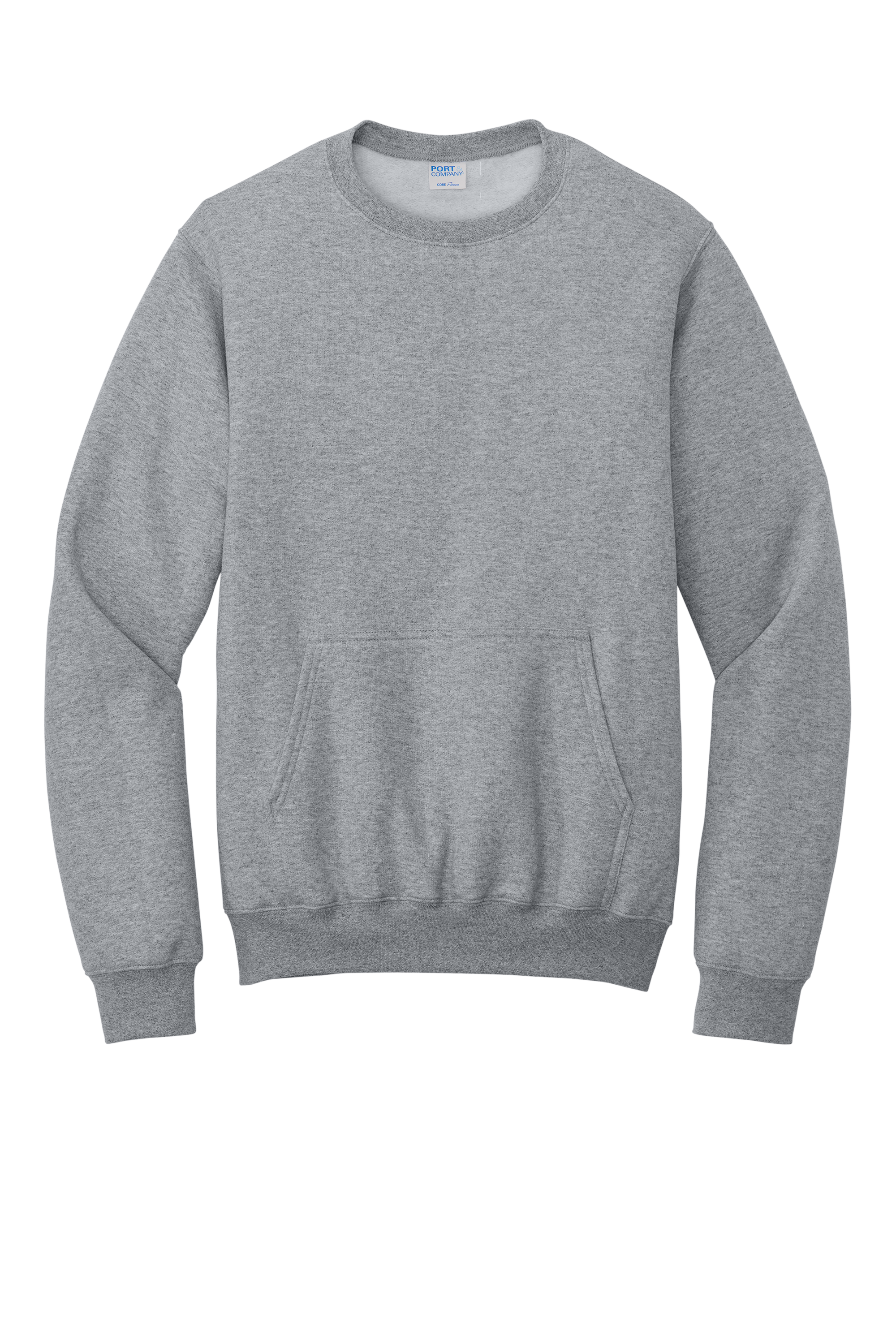 Custom DTF Port & Co Core Fleece Crewneck Pocket Sweatshirt PC78PKT