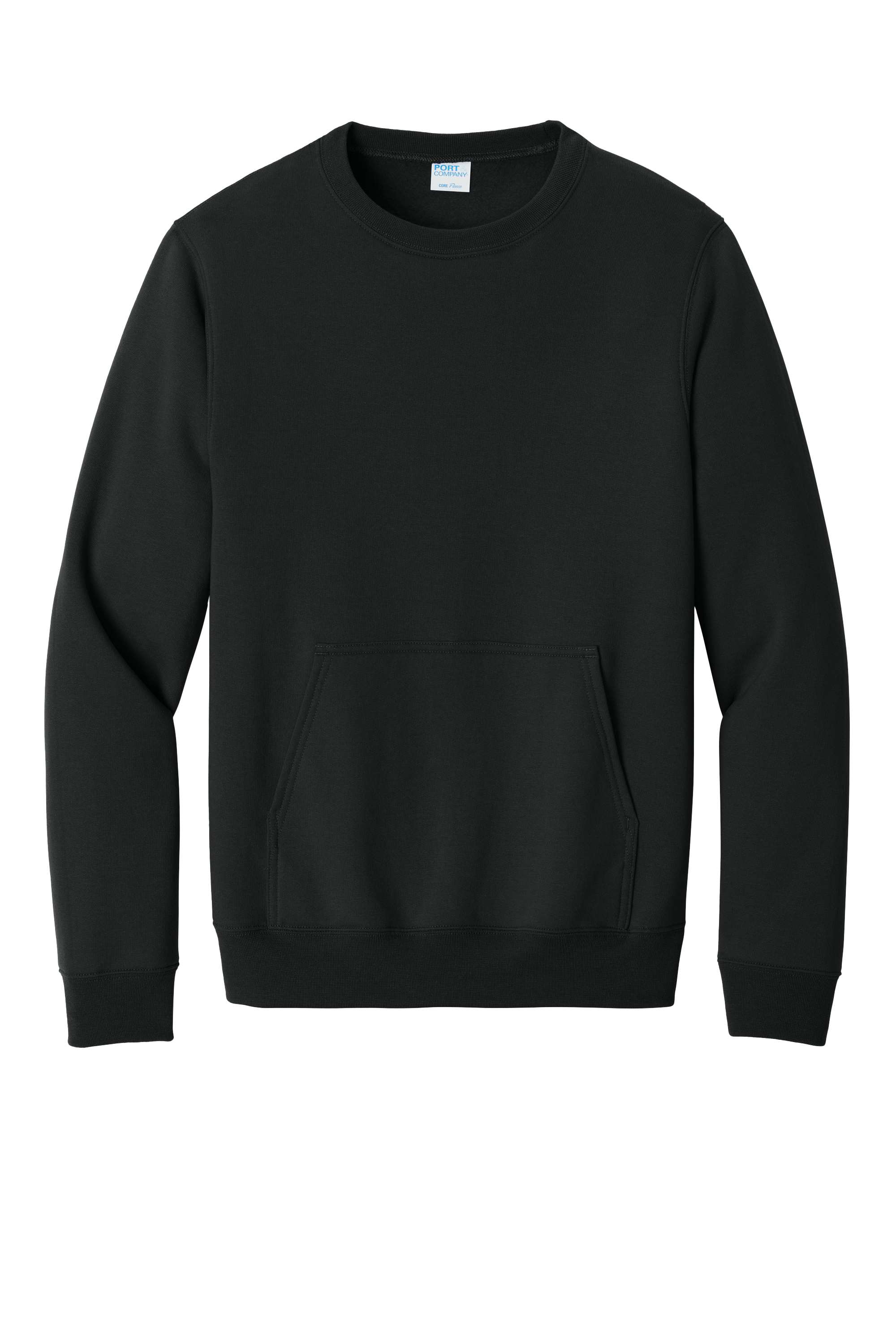 Custom DTF Port & Co Core Fleece Crewneck Pocket Sweatshirt PC78PKT