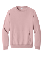 Custom Embroidery Port & Co Core Fleece Crewneck Pocket Sweatshirt PC78PKT