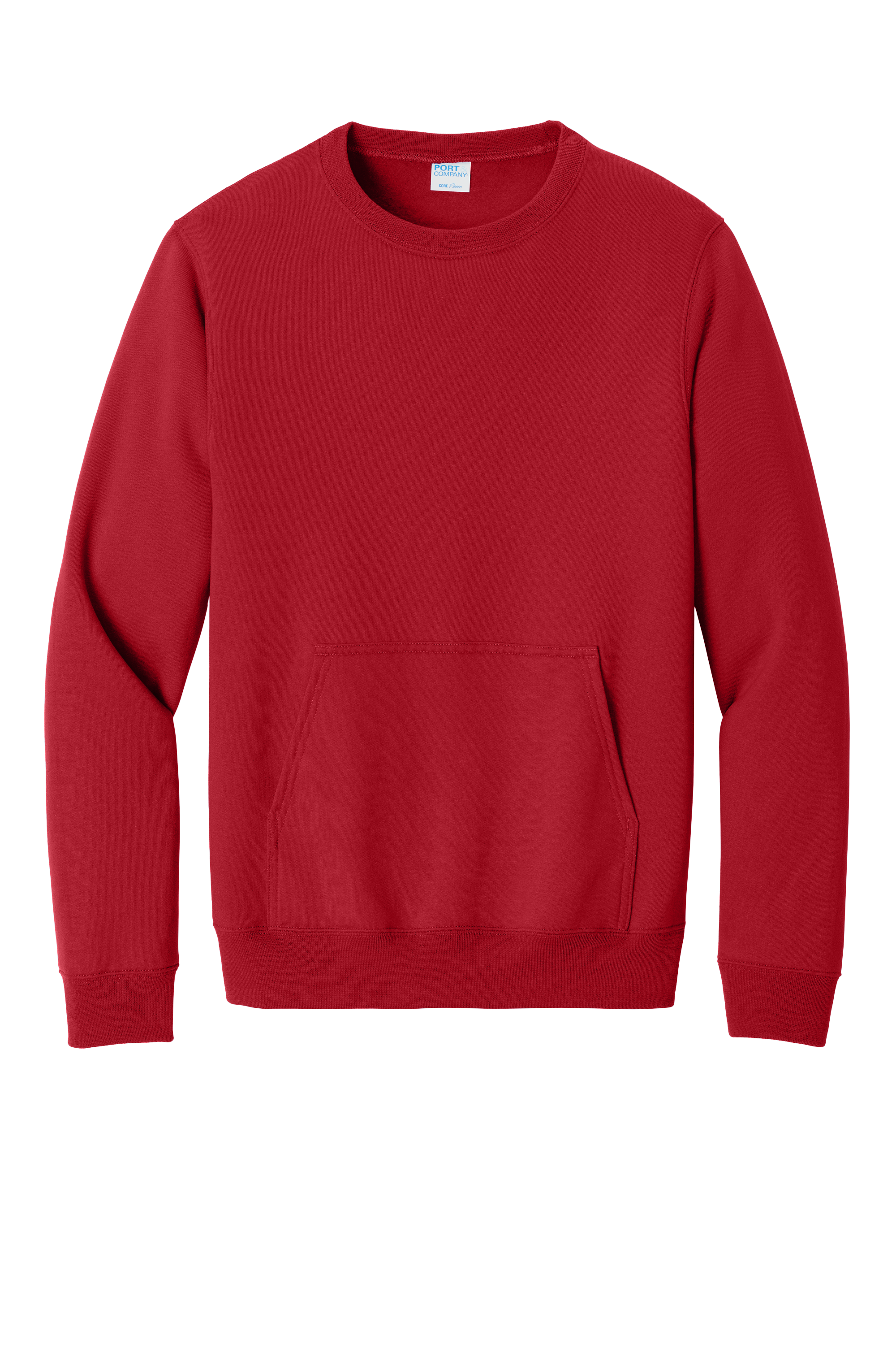 Custom DTF Port & Co Core Fleece Crewneck Pocket Sweatshirt PC78PKT