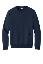 Custom Embroidery Port & Co Core Fleece Crewneck Pocket Sweatshirt PC78PKT