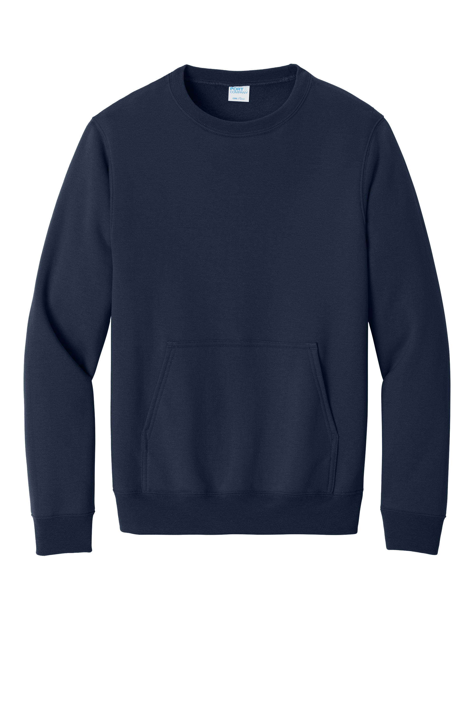 Custom DTF Port & Co Core Fleece Crewneck Pocket Sweatshirt PC78PKT