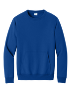 Custom Embroidery Port & Co Core Fleece Crewneck Pocket Sweatshirt PC78PKT