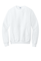Custom Embroidery Port & Co Core Fleece Crewneck Pocket Sweatshirt PC78PKT
