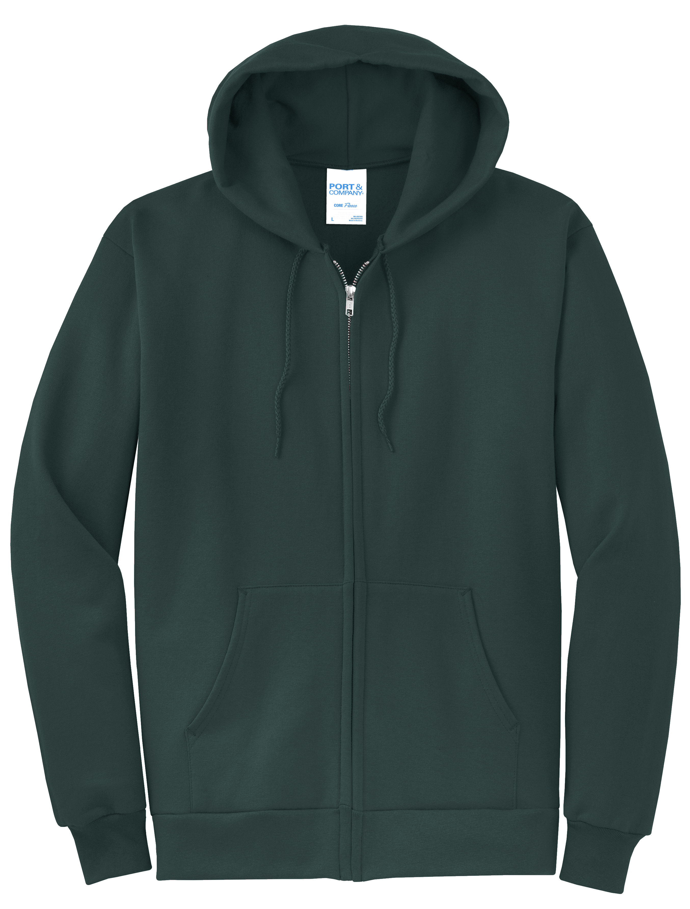 Custom DTF  Port & Co Core Fleece Full-Zip Hooded Sweatshirt PC78ZH