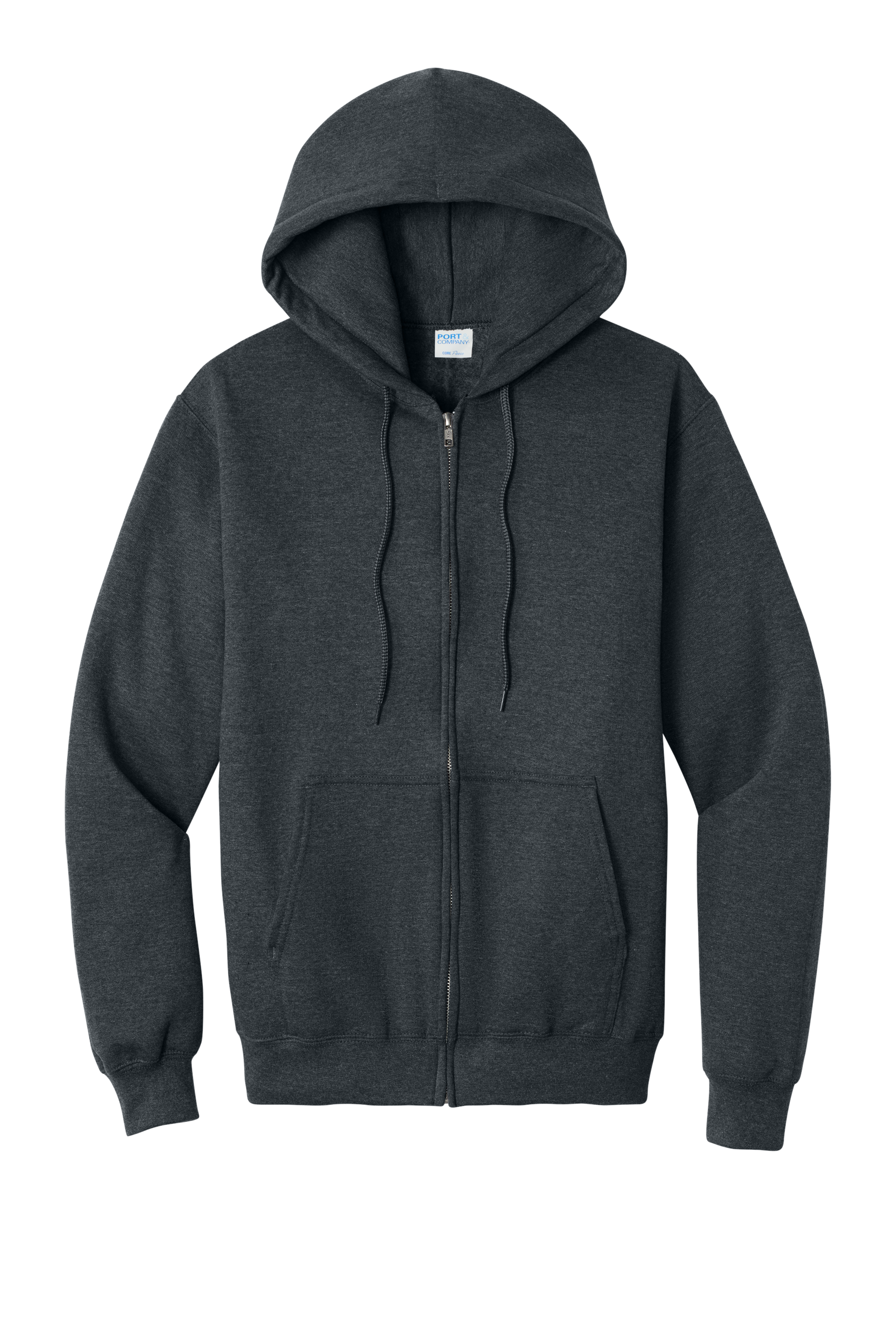 Custom DTF  Port & Co Core Fleece Full-Zip Hooded Sweatshirt PC78ZH