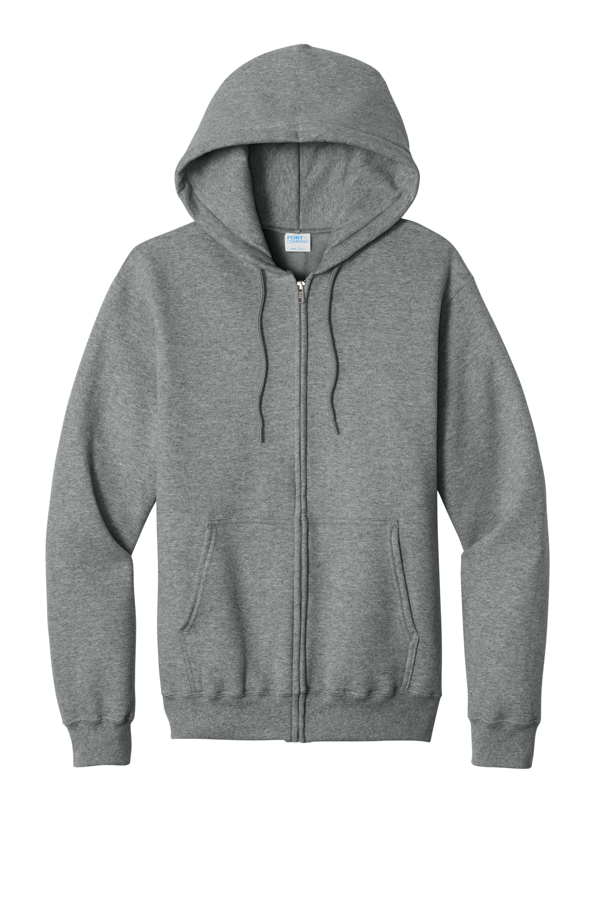 Custom DTF  Port & Co Core Fleece Full-Zip Hooded Sweatshirt PC78ZH