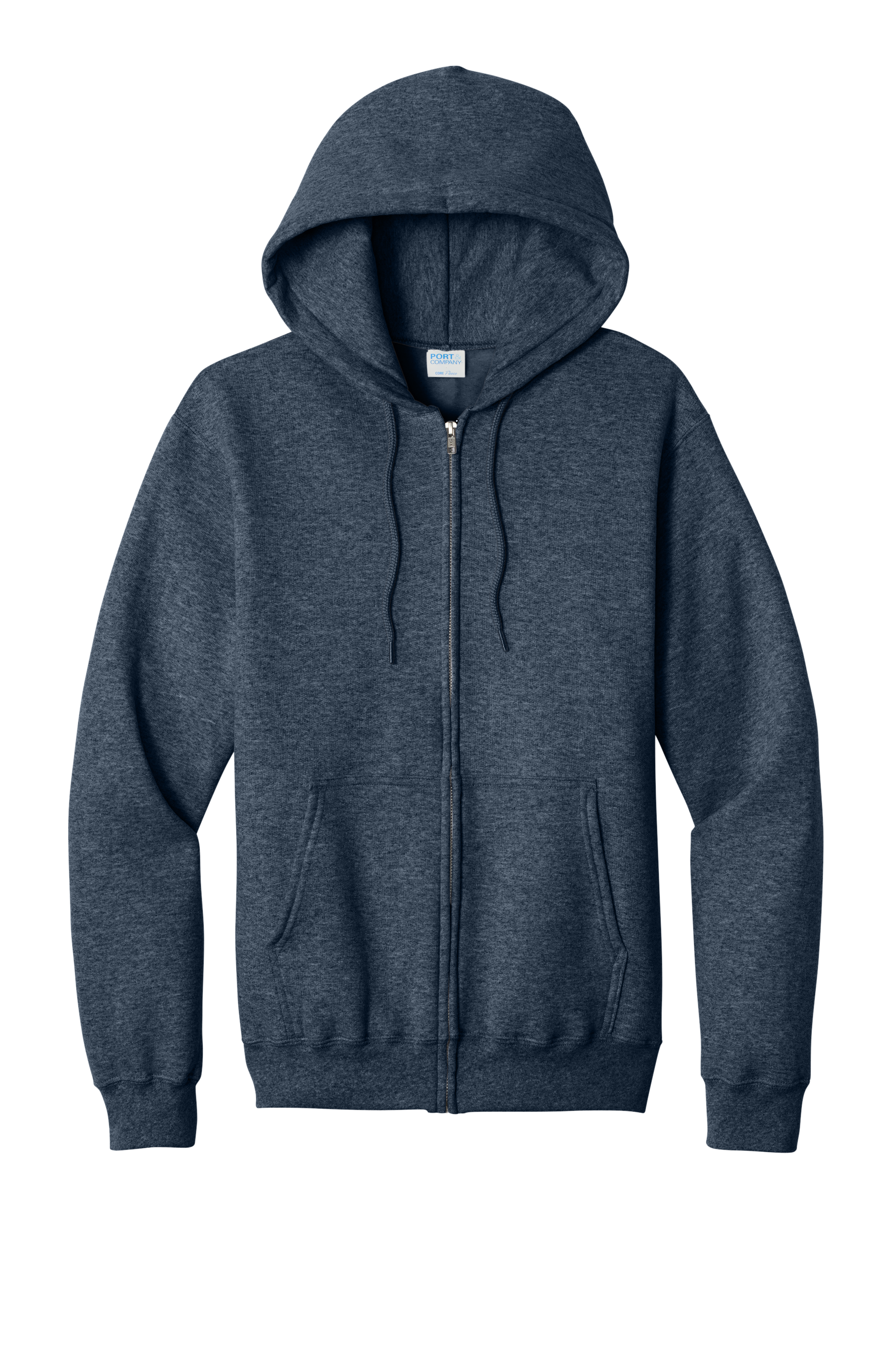 Custom DTF  Port & Co Core Fleece Full-Zip Hooded Sweatshirt PC78ZH
