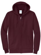 Custom Embroidery Port & Co Core Fleece Full-Zip Hooded Sweatshirt PC78ZH