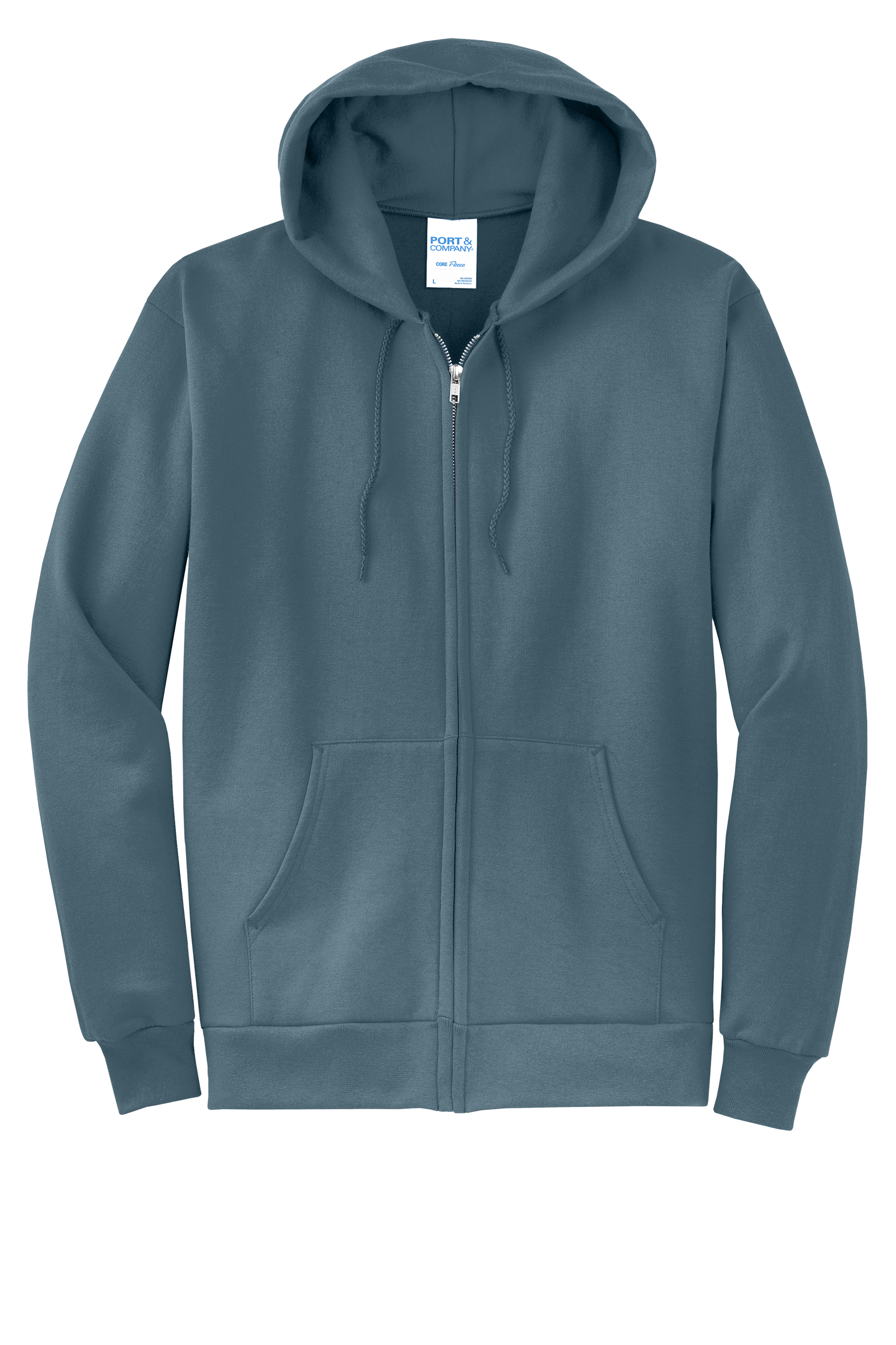 Custom DTF  Port & Co Core Fleece Full-Zip Hooded Sweatshirt PC78ZH