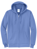 Custom Embroidery Port & Co Core Fleece Full-Zip Hooded Sweatshirt PC78ZH