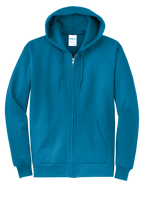 Custom Embroidery Port & Co Core Fleece Full-Zip Hooded Sweatshirt PC78ZH