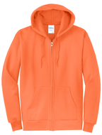 Custom Embroidery Port & Co Core Fleece Full-Zip Hooded Sweatshirt PC78ZH