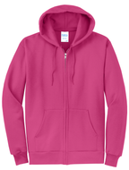 Custom Embroidery Port & Co Core Fleece Full-Zip Hooded Sweatshirt PC78ZH