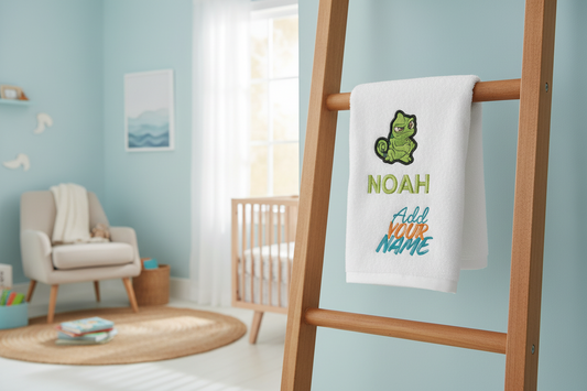 Personalized Pascal-Inspired Bath Towel