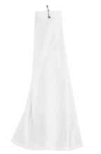 Custom DTF Port Authority Grommeted Tri-Fold Golf Towel TW50