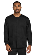 Custom Embroidery Unisex WorkFlex Snap-Front Scrub Jacket WW3080