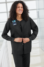 Custom Embroidery Unisex WorkFlex Snap-Front Scrub Jacket WW3080