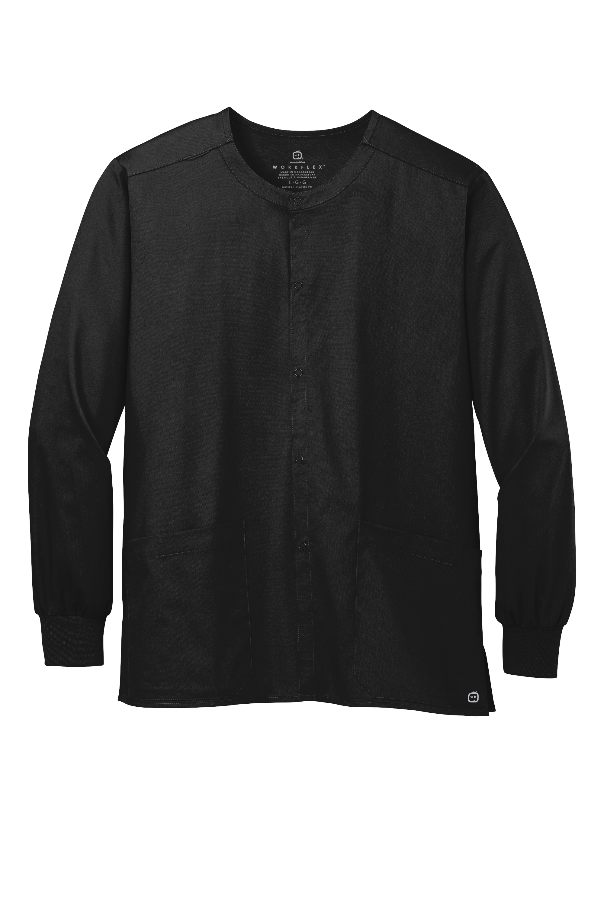 Custom DTF Unisex WorkFlex Snap-Front Scrub Jacket WW3080