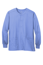 Custom Embroidery Unisex WorkFlex Snap-Front Scrub Jacket WW3080