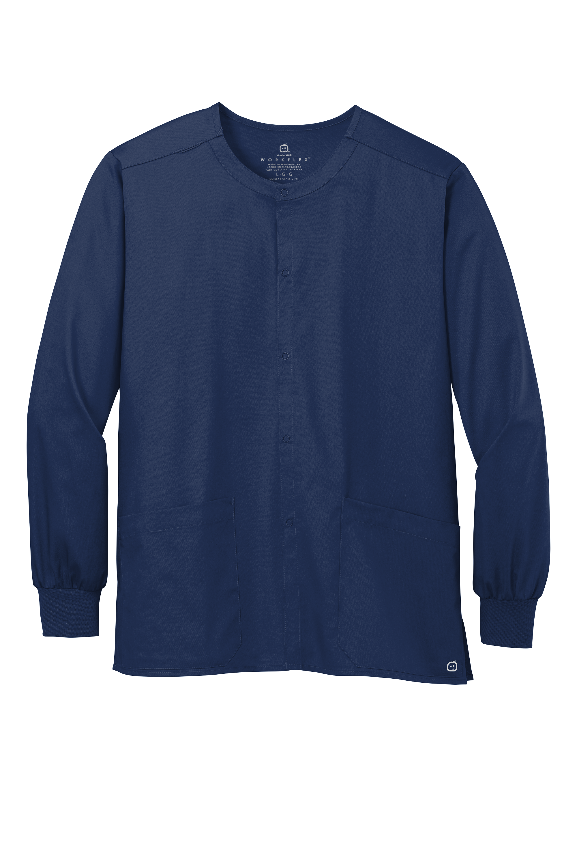 Custom DTF Unisex WorkFlex Snap-Front Scrub Jacket WW3080