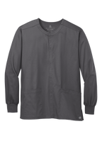 Custom Embroidery Unisex WorkFlex Snap-Front Scrub Jacket WW3080