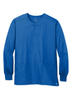 Custom Embroidery Unisex WorkFlex Snap-Front Scrub Jacket WW3080