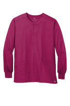 Custom Embroidery Unisex WorkFlex Snap-Front Scrub Jacket WW3080