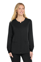 Custom Embroidery Wink Women's Premiere Flex Full-Zip Scrub Jacket WW4088