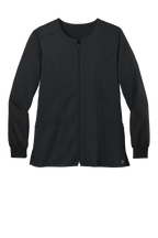 Custom Embroidery Wink Women's Premiere Flex Full-Zip Scrub Jacket WW4088