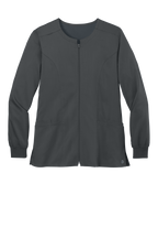 Custom Embroidery Wink Women's Premiere Flex Full-Zip Scrub Jacket WW4088