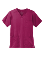 Custom Embroidery  Wink Men's Premiere Flex V-Neck Top WW5068